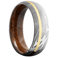 Damascus + Polish Finish + Koa
