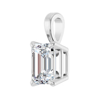 14K White Gold 1/2 CT Natural Diamond Pendant