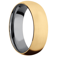 14K Yellow Gold + Satin Finish + Tantalum