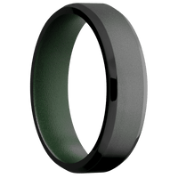Zirconium + Bead , Polish Finish + Highland Green