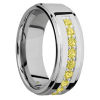 18K White Gold + Polish , Polish Finish