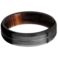 Zirconium + Polish , Satin Finish + Cocobolo