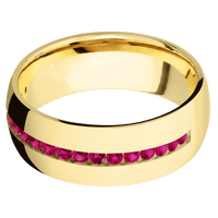 14K Yellow Gold + Polish Finish