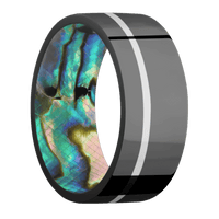 Zirconium + Polish , Polish Finish + Abalone