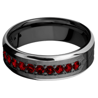 Zirconium + Hammer , Polish Finish