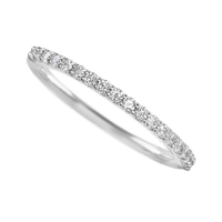 Platinum band with 21 Round Lab Grown Diamond having TCW-.32