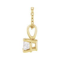 14K Yellow Gold 2 CT Lab-Grown Diamond 18" Necklace