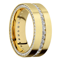 10K Yellow Gold + Satin Finish