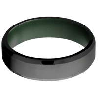 Zirconium + Bead , Polish Finish + Highland Green