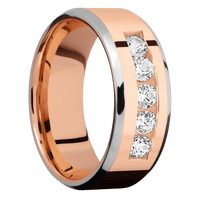 14K Rose Gold + Polish , Polish Finish