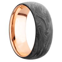 Forged Carbon Fiber + None Finish + 14K Rose Gold