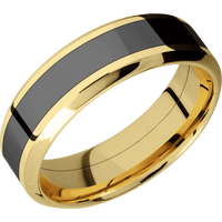 14K Yellow Gold + Polish , Polish Finish