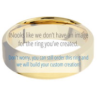 14K Yellow Gold + Satin , Satin Finish