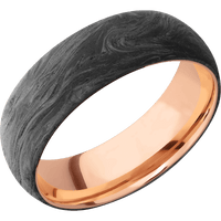 Forged Carbon Fiber + None Finish + 14K Rose Gold