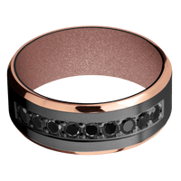 Zirconium + Bead , Bead Finish + Rose Gold