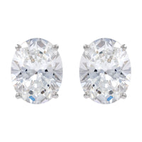 14K White Gold 3 5/8 CTW Lab-Grown Diamond Earrings