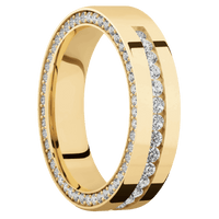 10K Yellow Gold + Polish Finish