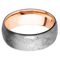 Meteorite + None Finish + 14K Rose Gold