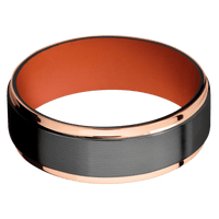 Zirconium + Machine , Polish Finish + Hunter Orange