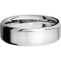 10K White Gold + Satin , Polish Finish