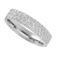 Platinum band with 55 Round Lab Grown Diamond having TCW-.82