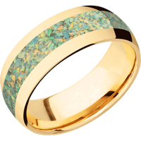 14K Yellow Gold + Polish Finish