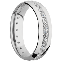 14K White Gold + Polish Finish