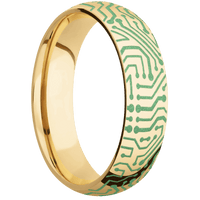 10K Yellow Gold + Polish Finish