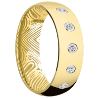 14K Yellow Gold + Polish Finish