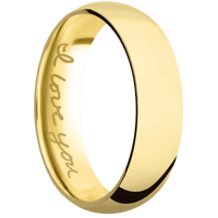10K Yellow Gold + Polish Finish