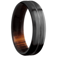 Zirconium + Polish , Satin Finish + Cocobolo