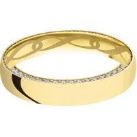 14K Yellow Gold + Polish Finish