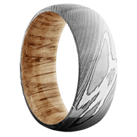 Damascus + Polish Finish + Natural Oak