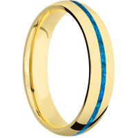 14K Yellow Gold + Polish Finish