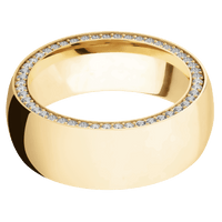 10K Yellow Gold + Polish Finish