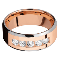 14K Rose Gold + Polish , Polish Finish