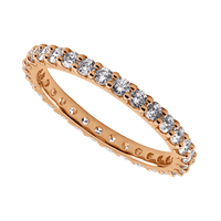 14K Rose Gold band with 30 Round Diamond (ST) having TCW-.9