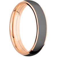 18K Rose Gold + Polish Finish