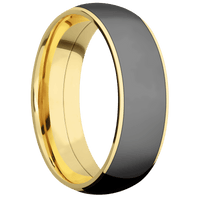 14K Yellow Gold + Polish Finish