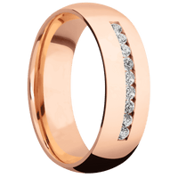 14K Rose Gold + Polish Finish