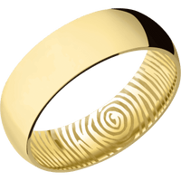18K Yellow Gold + Polish Finish