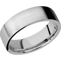 14K White Gold + Satin Finish