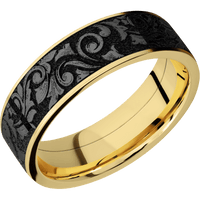 10K Yellow Gold + Satin Finish