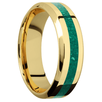 22K Yellow Gold + Polish , Polish Finish