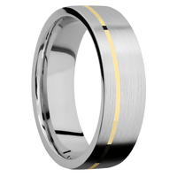 10K White Gold + Satin , Satin Finish