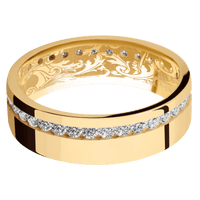 14K Yellow Gold + Polish Finish