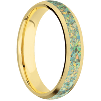 10K Yellow Gold + Satin Finish