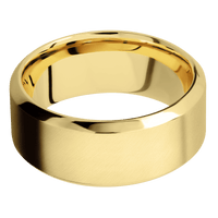 14K Yellow Gold + Anglesatin , Polish Finish