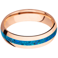 18K Rose Gold + Polish Finish