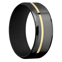 Zirconium + Bead , Polish Finish + Black
